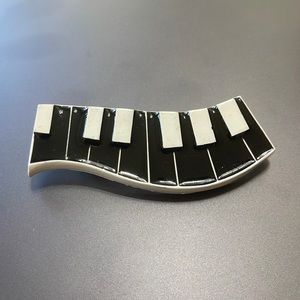 Vintage paino keys brooch
